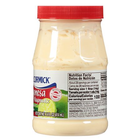 Mayonesa - Mayonnaise With Lime Juice Mccormick 828 ML - Marché
