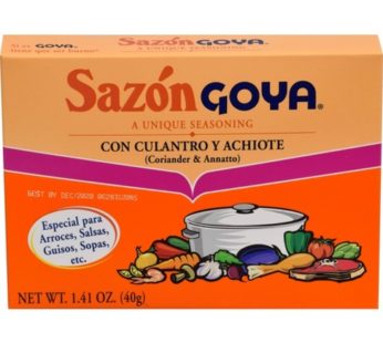 Sazón Culantro y Achiote “Goya” 40 grs (1.41 oz)